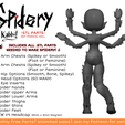 o2.png [KABBIT BJD] - Spidery Kabbit Ball Jointed Doll - (For FDM or SLA Printing)