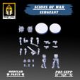 SCIONS OF WAR SERGEANT Studio jy (it AS l 4 E KNIGHT $OUL//| ao tO oe PRE-SUPP “EN , MODULAR # PARTS & Scion of War: Sergeant