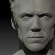 0007_Layer 22.jpg Clint Eastwood textured 3d print bust