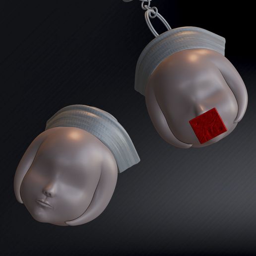 SH2R_Nurse_0_Keychain_Cover_3_Vars_.jpg Silent Hill 2 Remake - Krankenschwester Bubble Head Schlüsselanhänger 👶 🟥