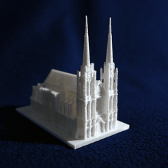 Capture d’écran 2018-02-13 à 14.13.43.png Бесплатный STL файл Clermont-Ferrand Cathedral・Модель 3D-принтера для загрузки