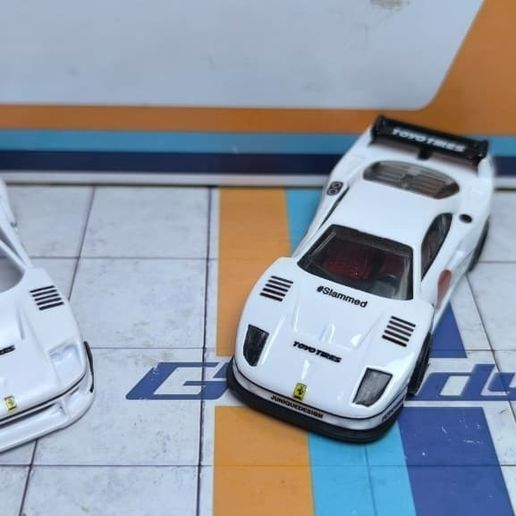 🚗 1/64 Ferrari F40 LBWK Front DONW Body Kit・ STL File for 3D printing・Cults