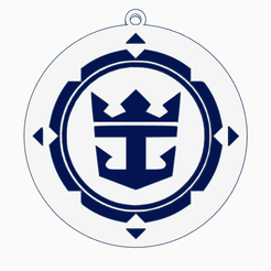 r1.png STL file Royal Caribbean Keychain・3D print design to download
