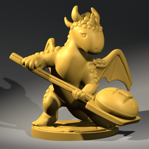 BREAD DRAGON - SEASON 2 - FLAMECRAFT 3D model