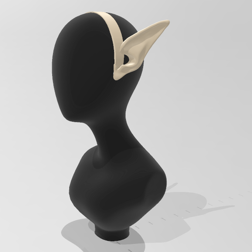 🧝 Elf Ear Headband 3D | Fantasy Cosplay Accessory・ STL File for 3D ...