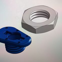 PXL_20230501_073311392.jpg STL file Overdose Replacement/Spare Real Body Mount Catch + Nut・3D print object to download