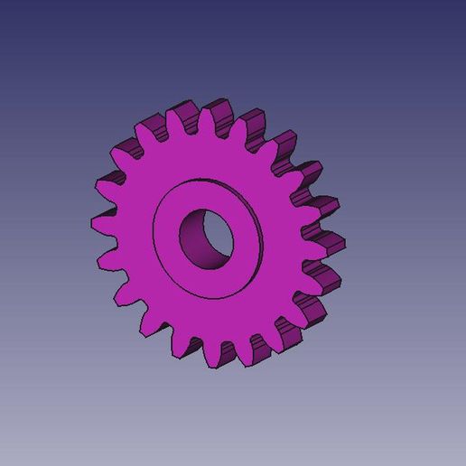 Cogwheel 20 teeth 3D model