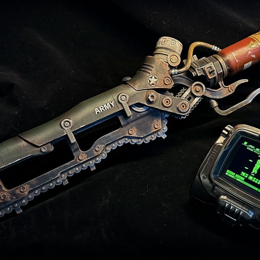 🗡️ Ripper chain sword - Fallout・3D Print with the Bambu Studio X1C 3D ...