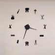 01.jpg Dental Office Wall Clock (1m diameter)