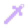 3dslash-05 Feb 22 copie 2.stl Porte clef Épée Minecraft