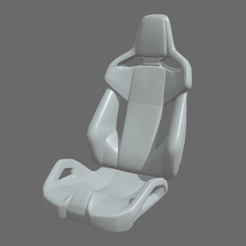 Car_Seat_012_Render_01.png STL file Car seat // Design 012・3D printing design to download