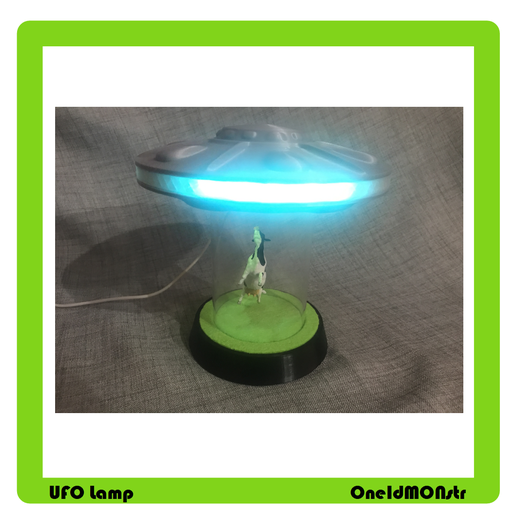 1.png Download STL file Ufo Lamp • 3D printing template, OneIdMONstr