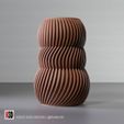vase-0003-striped-bubbles-vase-stl-02.jpg Vase 0003 - Stripped bubbles vase