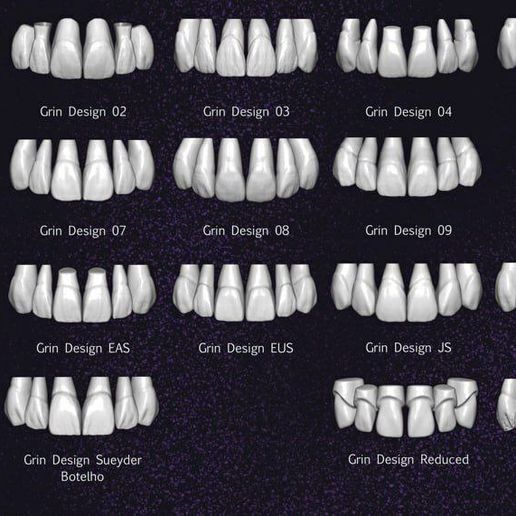 🦷 GRIN PREMIUM EXOCAD TEETH LIBRARY ALL YEAR・ 3D File for 3D printing・Cults