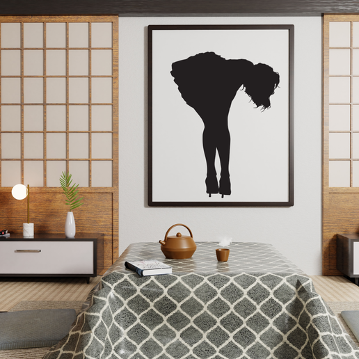 Woman silhouette #3 3D model