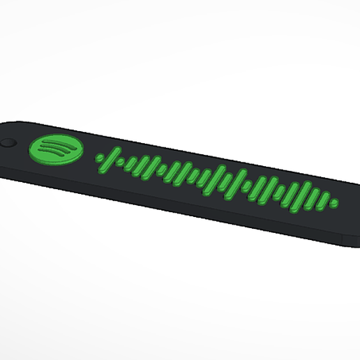 Spotify keychain 3D model