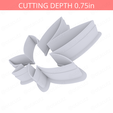 Weed_Leaf~3.75in-cookiecutter-only2.png Высечка для печенья "Листья травы" 3,75 дюйма / 9,5 см