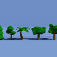 trees green dark.png Low Poly Nature Pack
