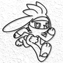 project_20230214_1423098-01.png pokemon Raboot Wall Art Pokemon Wall Art Bunny Rabbit