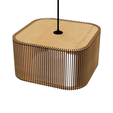 Cubo-Ripado-Cheio-MDF-Cru-40x16cm-2.png LÁMPARA DE TECHO IMPRESIÓN 3D Y ARCHIVOS DE CORTE POR LÁSER MODELO 27