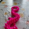 Kristalldrache, bewegliches Flexi-Wackeltier, Druck an Ort und Stelle, Fantasy