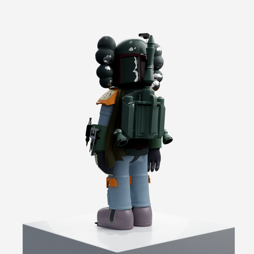 🎨 KAWS BOBA FETT X STARWARS・ STL File for 3D printing・Cults