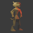 untitled1.png Lowpoly psx Hunter from Spyro the Dragon - FIXED TO PRINT