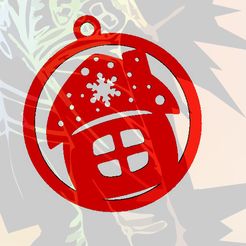 CASA.jpg 3D file CHRISTMAS ORNAMENT HOME・3D printable design to download
