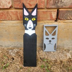 20231002_170341.jpg Archivo STL Porch Pals Valla Plantilla Kitty・Modelo para descargar y imprimir en 3D