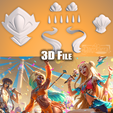 OceanSongSera07.png Accessories Ocean Song Seraphine League of Legends STL files