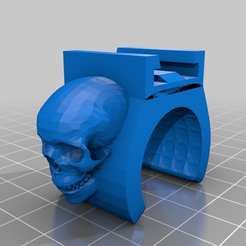 103202dcdeede33b45e3c9cda06b37eb.png Free 3D file Nerf - Goth style flashlight attachment・3D printable object to download