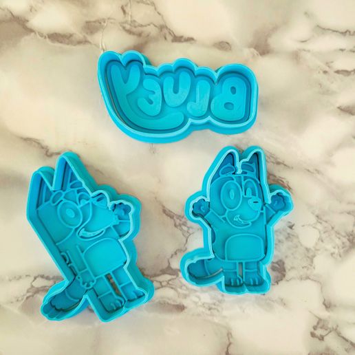 Bluey cookie cutters