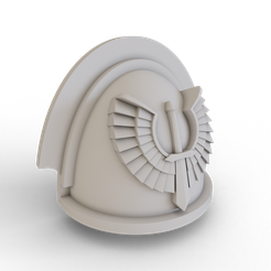 Assault-Intercessor-Pad-Dark-Angels-v2-Stand-Out-Standard-0000.png STL file Primaris Assault Intercessor Pads (Dark Angels v2 Standout)・3D printing template to download