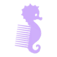 Seahorse.stl Фантазийные расчески океан - Фантазийные расчески океан