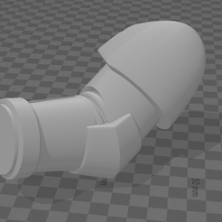 lance_arm-1a.png Бесплатный STL файл Силовое копьё/копье・Идея 3D-печати для скачивания