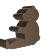 Teddy_Bear_Solid_PS_01.png Teddy Bear Shape Phone Stand with Bank and Solid Bundle- Instant Download - No Supports Needed