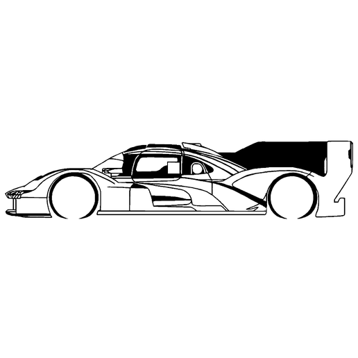 🚗 Porsche 963 24h Le Mans・ STL File for 3D printing and CNC