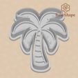 palm-tree-cookie-cutter-stl-preview.jpg Palm Tree Cookie Cutter & Embosser STL File - 3D Printable Tropical Design