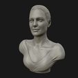 04.jpg Angelina Jolie 3D bust ready to 3D print 3D print model
