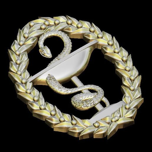 snake art decoration - 3D model önizlemesi