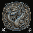 Front.png Chinese Dragon Relief for CNC Laser and 3D Print STL File and 4K Grayscale TIF