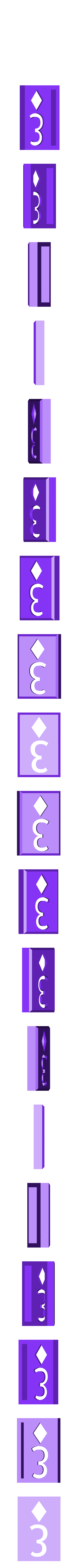 BlockDiamonds03.stl Player Card Tiles with Transforming Box