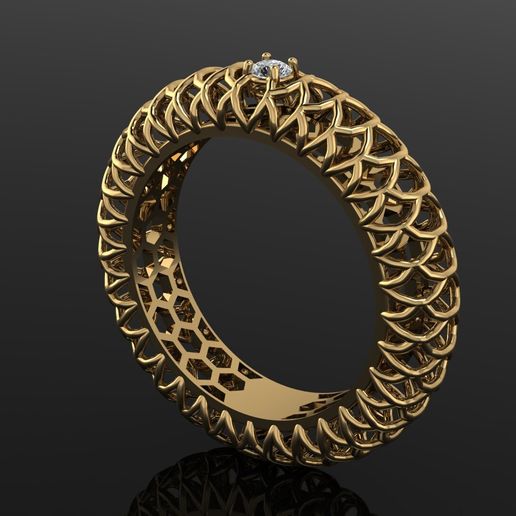 Fusion Solitaire Ring – Elegant Single Stone Jewelry Design