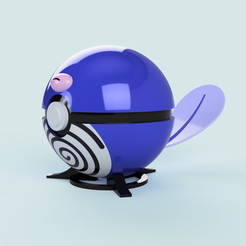 Poliwag-1.png Файл STL ПОКЕБОЛ ПОЛИВАГ・Модель 3D-принтера для загрузки