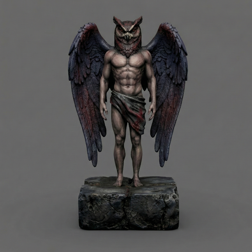 Andras Goetia Demon STL Statue