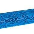 4545455.jpg oriental pattern clay roller stl / pottery roller stl / leaf clay rolling pin /flower pattern cutter printer