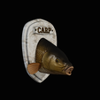 common-carp-5.png head trophy COMMON CARP (CYPRINUS CARPIO)open mouth statue 2 detailed texture for 3d printing