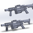 1.png MGL-140 Multiple Grenade Launcher pack 3D print model