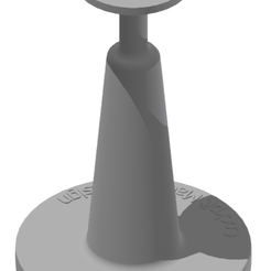 Knob-Stand-D0.250cut0.216.png Fichier STL gratuit Bouton support de peinture Ø0.250'' (Ø6.35) coupé 0.216'' (5.48) pour support de peinture Tamiya.・Objet imprimable en 3D à télécharger