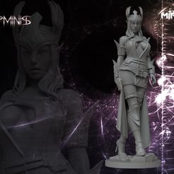 MIROYA-VESTIDA.jpg Fichier STL GUERRIER ELFE POUR RPG MARTEAU DE GUERRE・Objet imprimable en 3D à télécharger